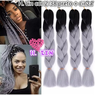 Kanekalon Jumbo Tranças Box Braid Twist Cor 2pink rosa bebe marca H. Lin  165gramas 208cm