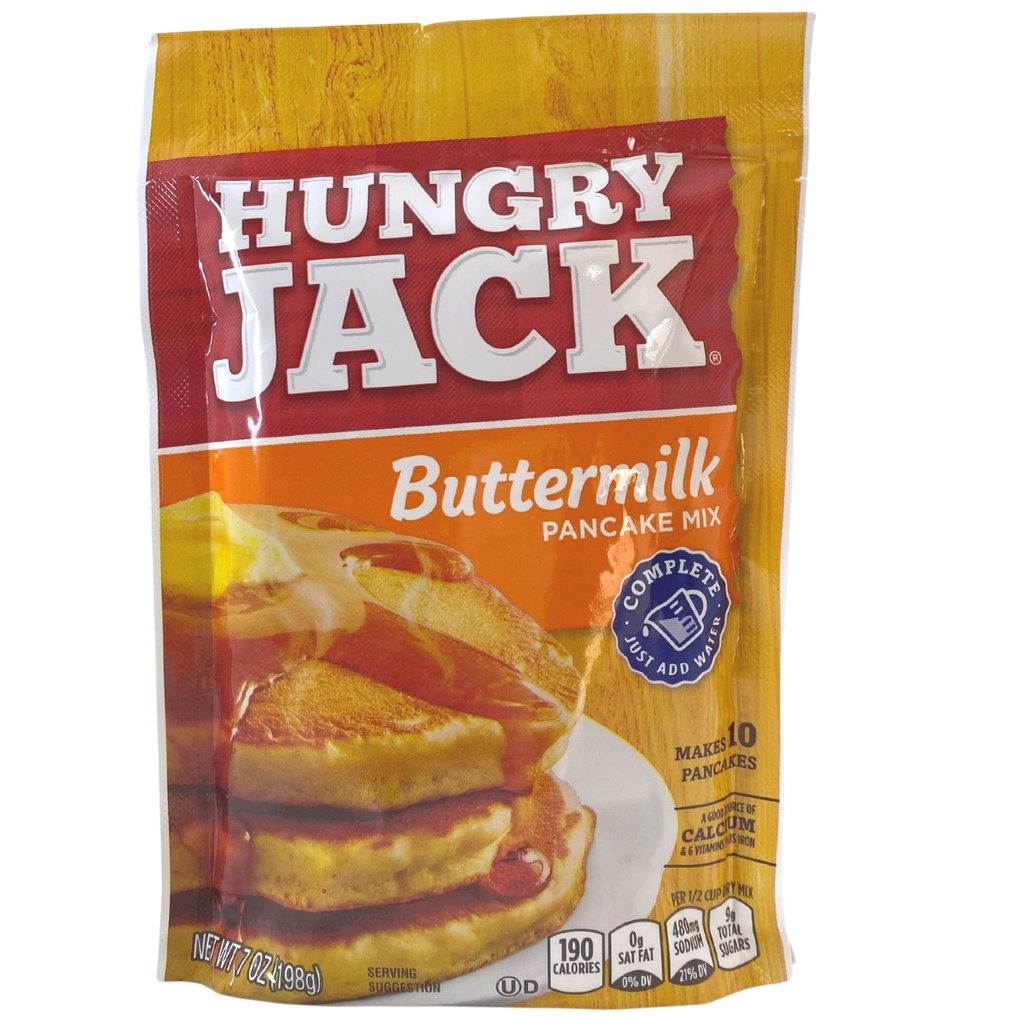 Massa para Panqueca Americana e Waffle Hungry Jack Buttermilk