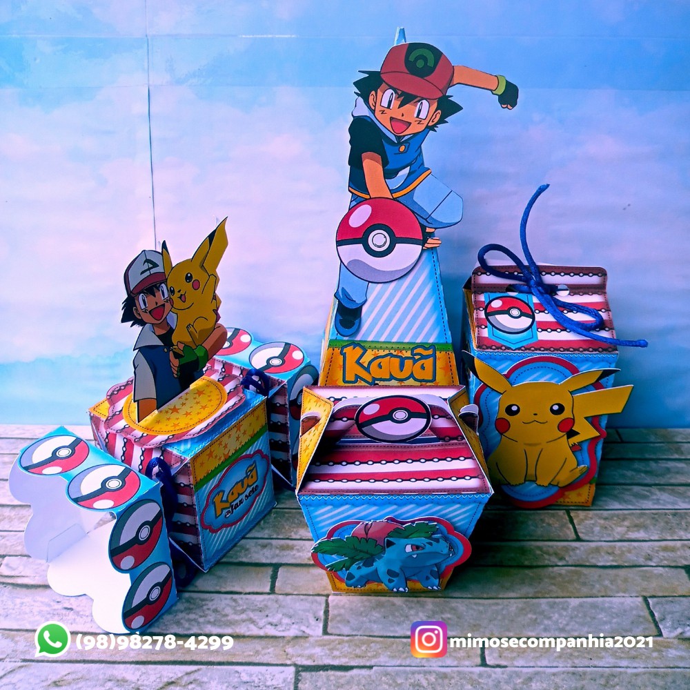 5un Brinquedo Pokémon Go. Ideal Lembrancinha Festa Pokémon. - R$ 12,5