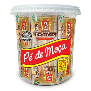 Pé de Moça Original DaColônia Balde com 23 un de 45g cada com 1035g Produto Sem Glúten
