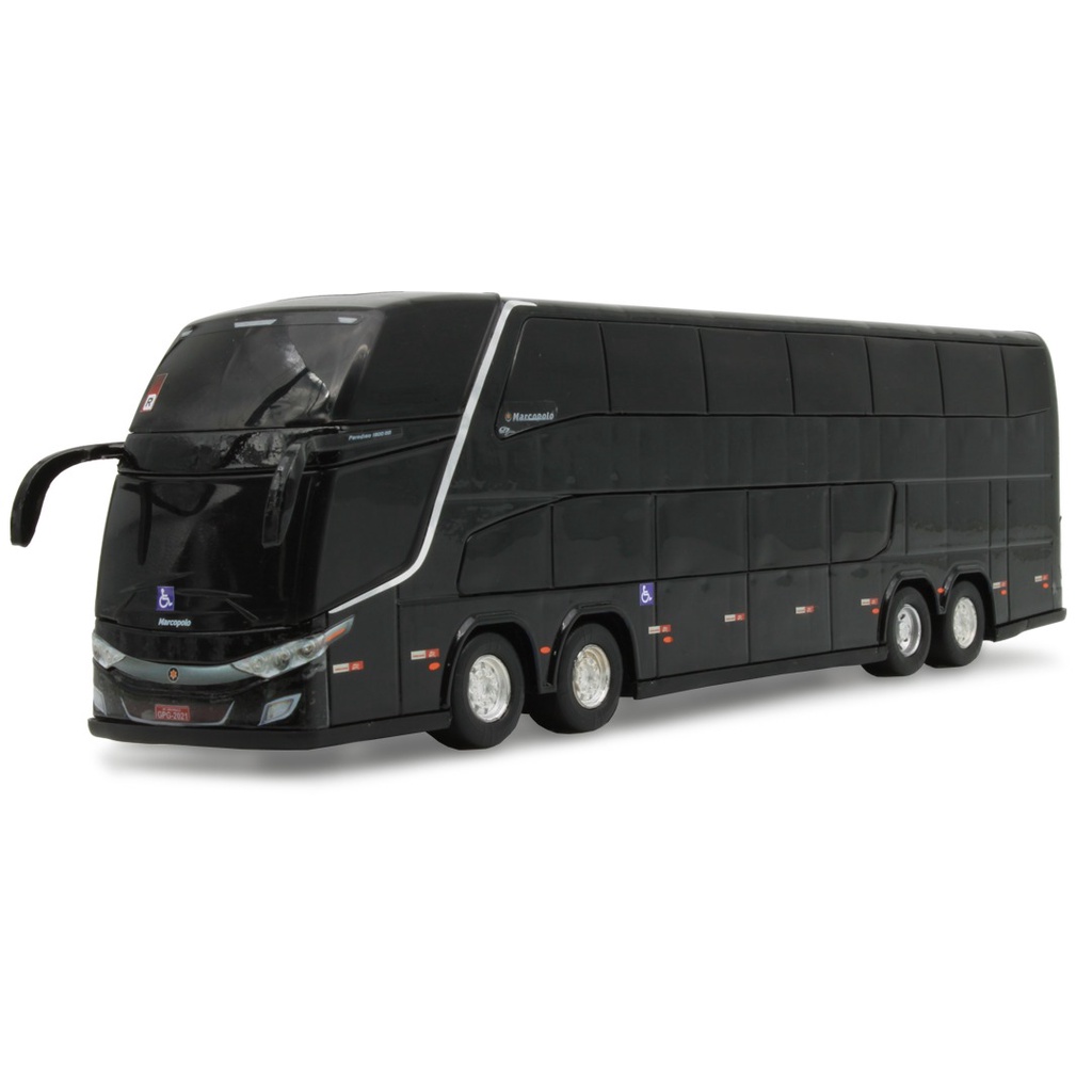 Ônibus em Miniatura G7 Double Deck Dd Pintura Prata Metálico