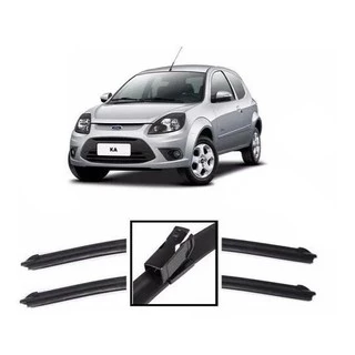 Par de Palhetas para Limpador de Parabrisa Dianteiro para Ford Ka 2010 2011 2012