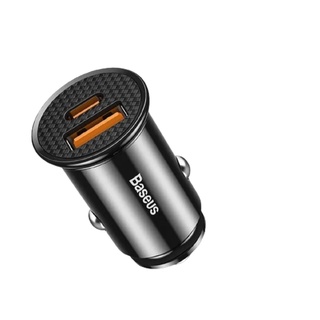 Carregador de Carro tipo C + USB ou duplo USB Baseus Envio do Brasil