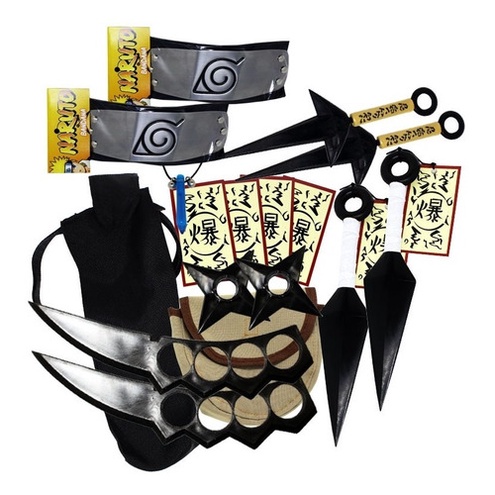 kit Bandana Naruto aldeia da folha Renegado, Kunai, Shuriken Minato e Colar  Naruto Tsunade Hokage Hashirama Pedra Verde - Kits / Conjuntos de Joias e  Bijuterias - Magazine Luiza