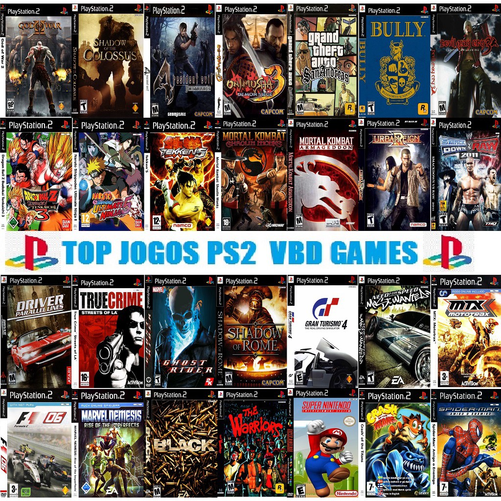 Pack 8 Jogos para PS2 ( Games à sua Escolha)