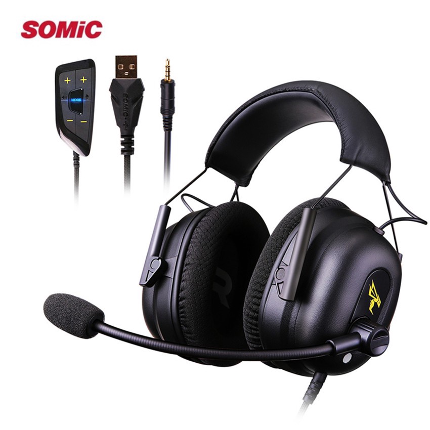 Somic G936N Pc Gaming Headphone Surround Stereo Pc Gamer Headset Jogo Fone De Ouvido Com Microfone Cancelamento De Ruído Móvel