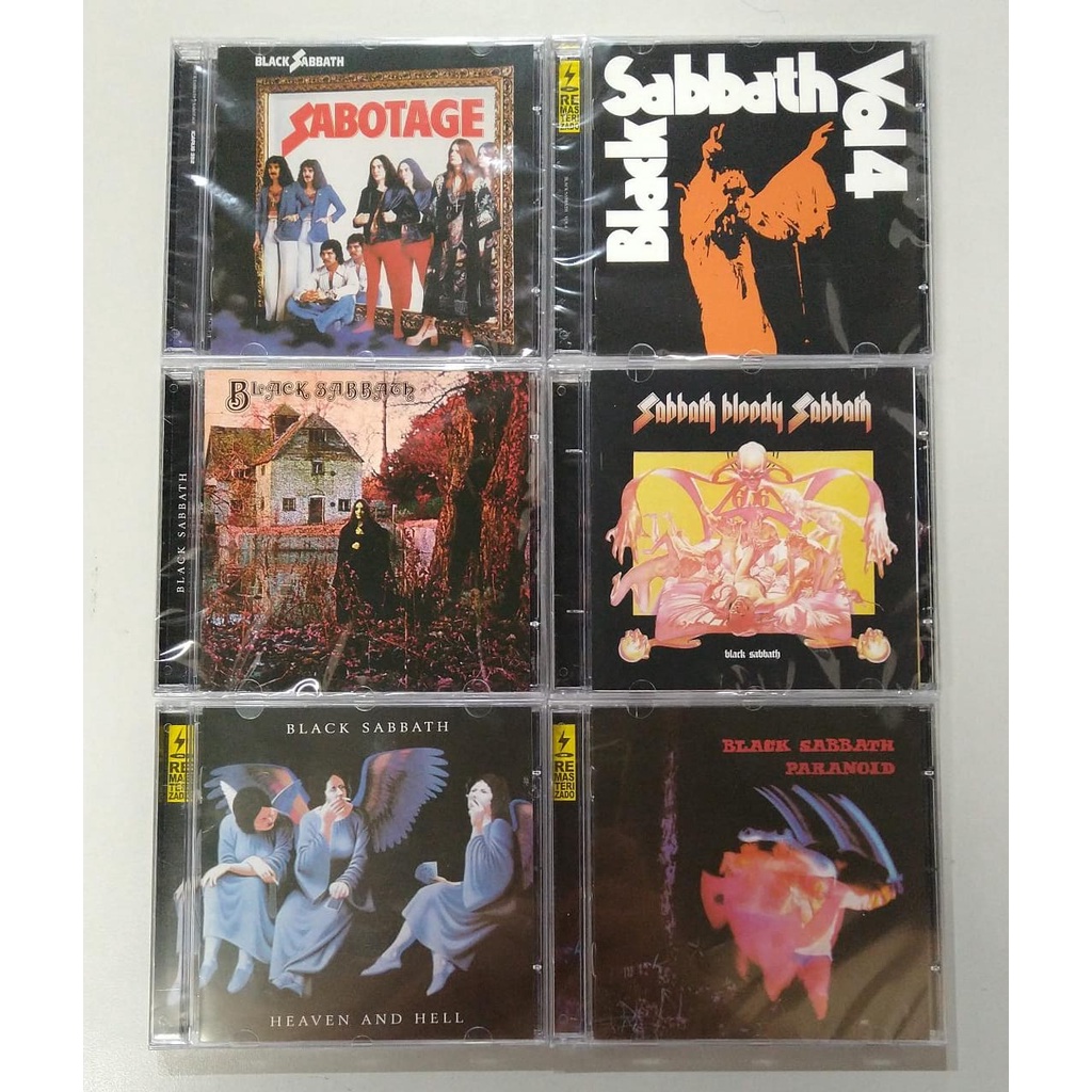 Black Sabbath CDセット Cd - Black Sabbath Box Set 23 Cds + 1 Blu Ray - Novo Lacrado