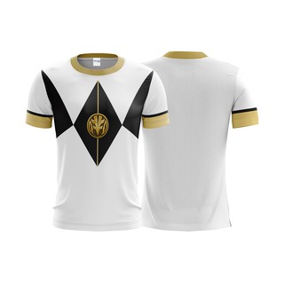 Camisetas Traje 3D Power Rangers Mighty Morphin - Todas as cores - Sublimação Total em Drifit Sport