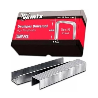 Grampos 6MM para Grampeador Tipo 53 Com 1000 Unidades 411169