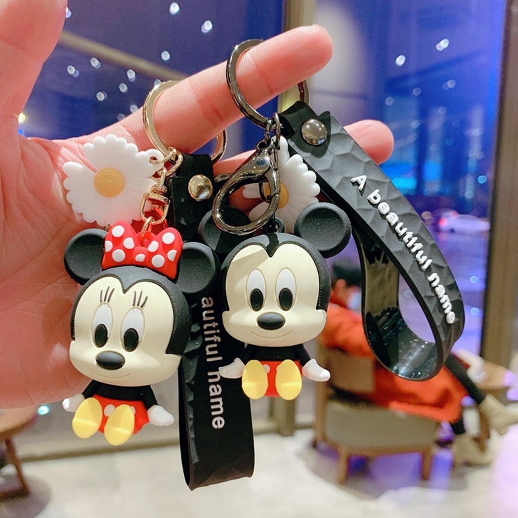 Chaveiro 3d Premium de Silicone Mickey & Minnie Mouse Disney | Shopee ...