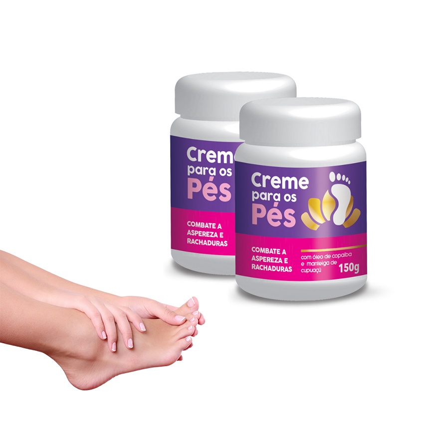 Kit com 2 Cremes para hidratar os pés Evomel pés macios 150g | Shopee ...
