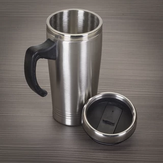 Caneca inox de 450ml, Cozinha, Casa, Café, Chá, Bebida Fria e Quente