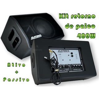 Caixa Som Ativa Passiva Monitor Retorno De Palco 400w Profis