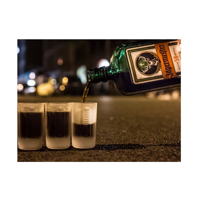 Jogo 2 Copos Shot Jagermeister 50ml Licor Tequila Whisky
