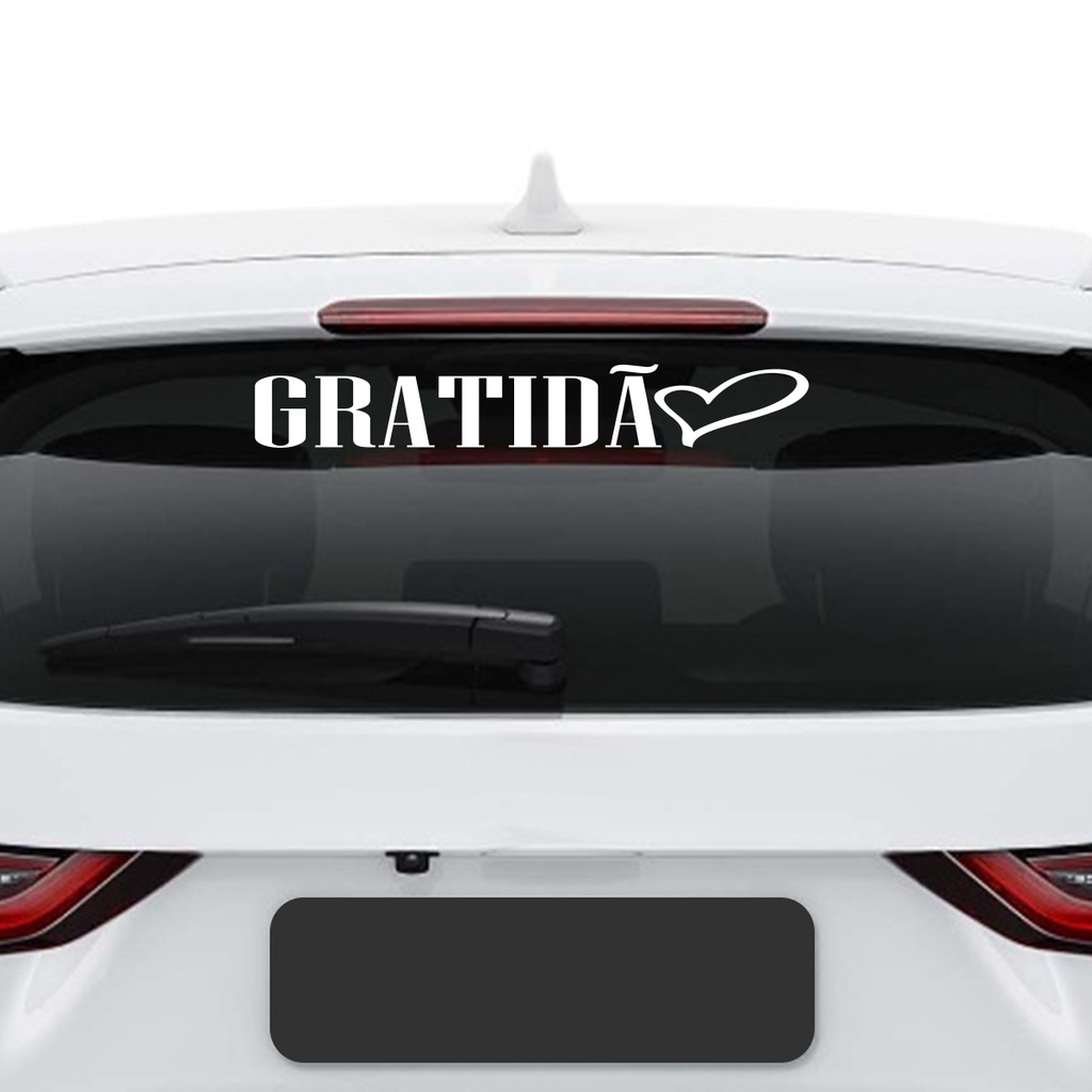 Adesivo Vidro Traseiro Gratidão Automotivo Frase Carro Premium | Shopee ...
