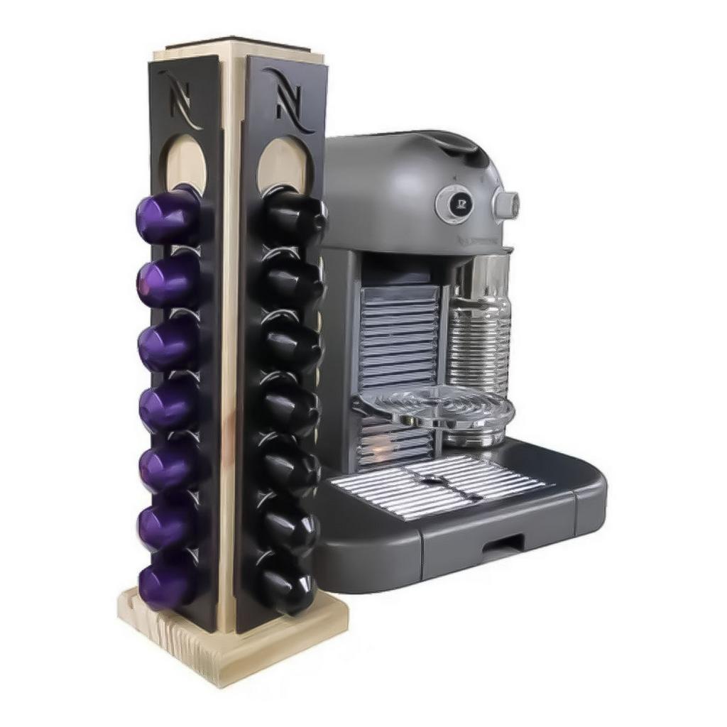 Porta Cápsula Nespresso Suporte de café, Preto Charmoso