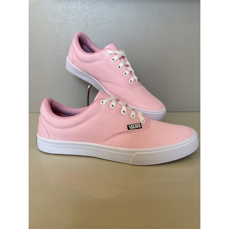 Vans de hot sale couro rosa