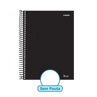 Caderno universitário sem pauta 96F Capa dura
