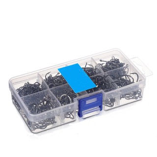Kit 600 Anzóis De Pesca Chinu + Estojo com divisórias