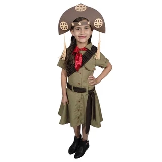 Fantasia Cangaceira Vestido Infantil + Chapéu