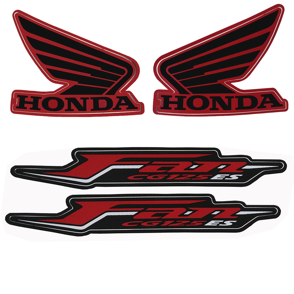 Kit Adesivos Fan 125 ES 2011 Vermelha