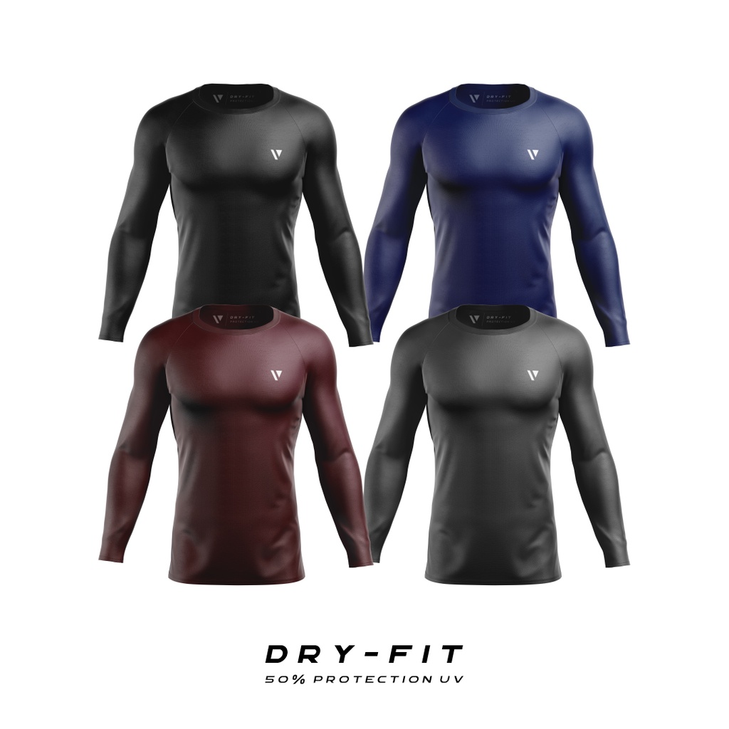 Camisa Térmica Voker Segunda Pele Academia Treino Proteção Solar Uv Dry Fit