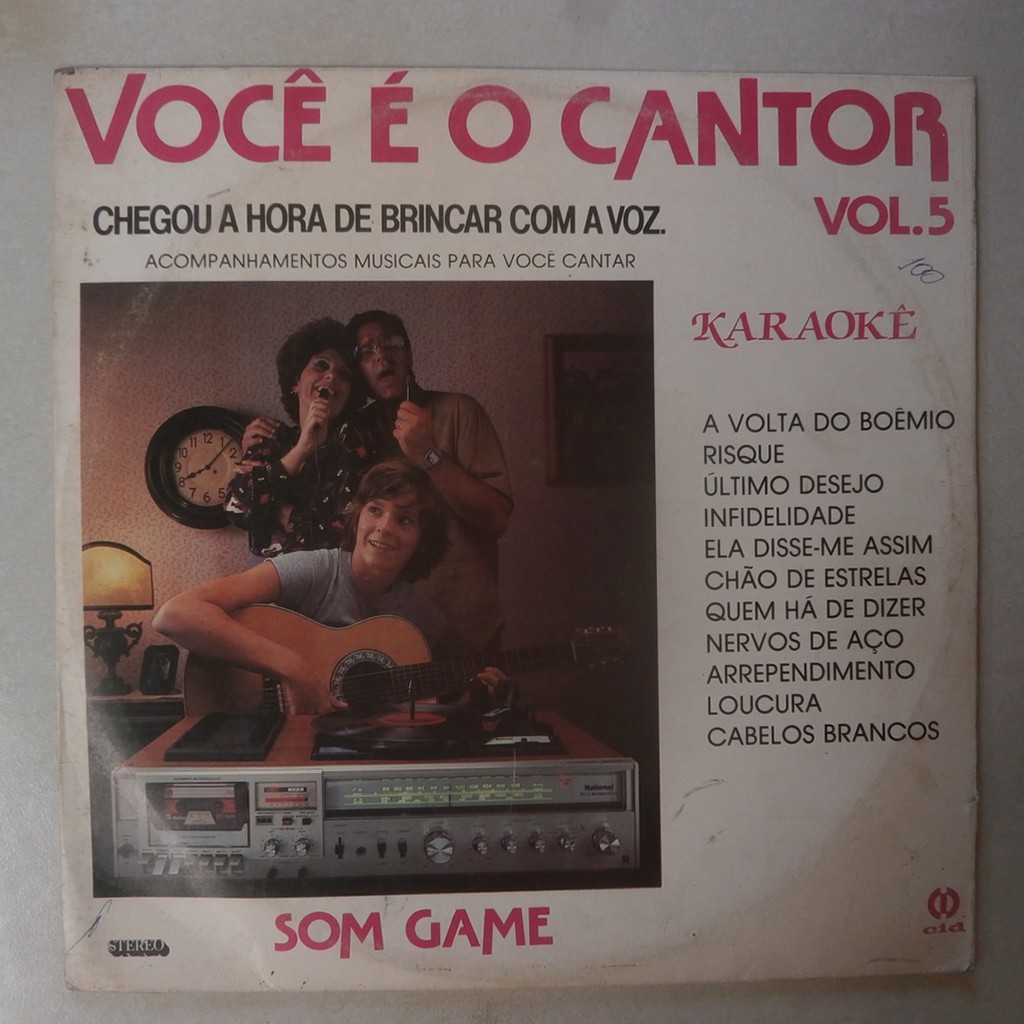 Lp vinil Você é o cantor – Karaokê – Bazar do Livro Usado