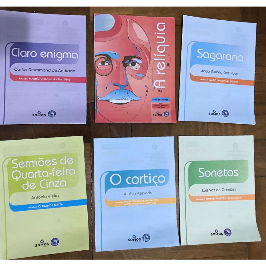 Kit 6 Apostilas De Resumos + Questões De Obras Literárias Para Enem E ...