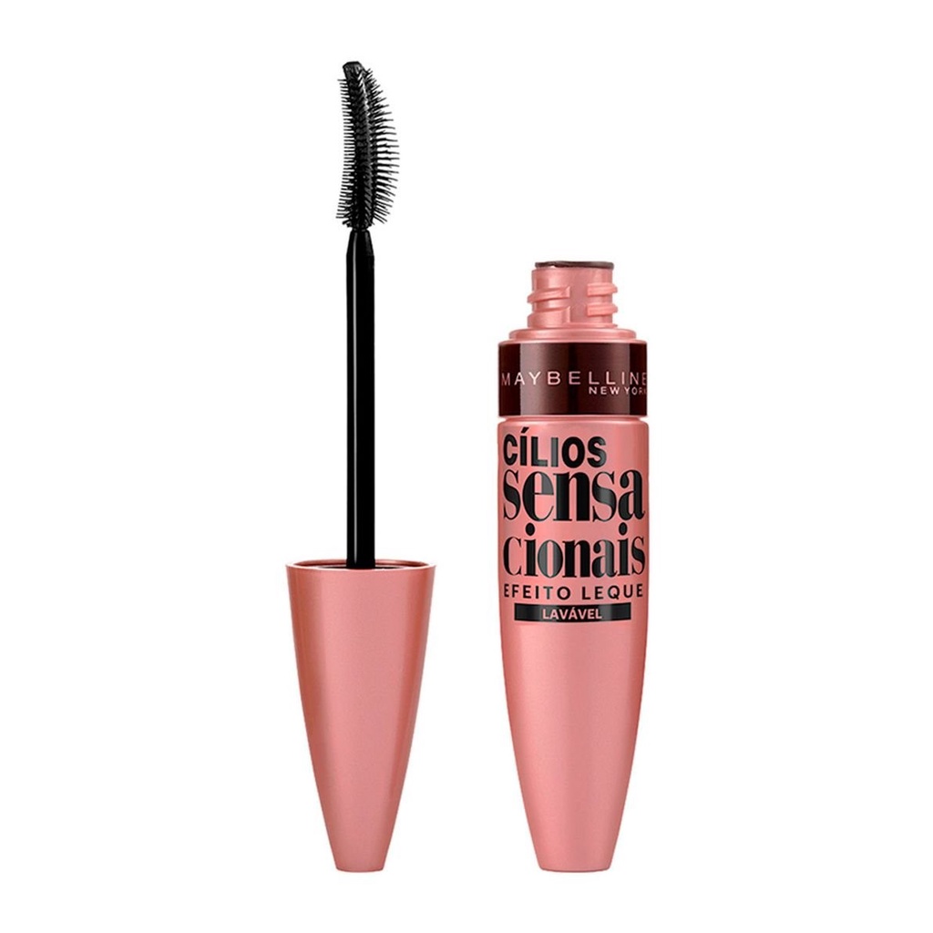 Máscara para Cílios Maybelline - Cílios Sensacionais - Rímel Preto ...