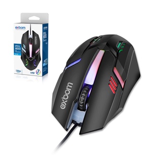 Mouse com fio USB com iluminação RGB MS-62 Exbom 1200dpi