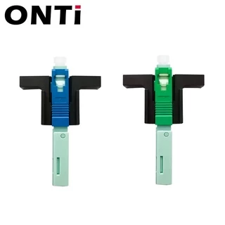 Conector De Engate Rápido Óptico 50 Pcs FTTH SC UPC/APC Optical Fibra Óptica Incorporado