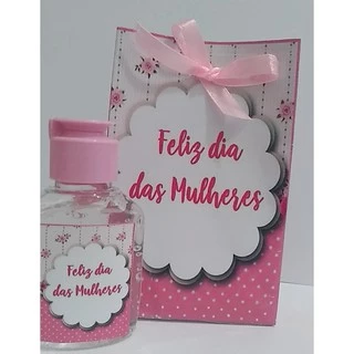 lembrancinhas dia das mulheres álcool gel 40unidade em Oferta na Shopee