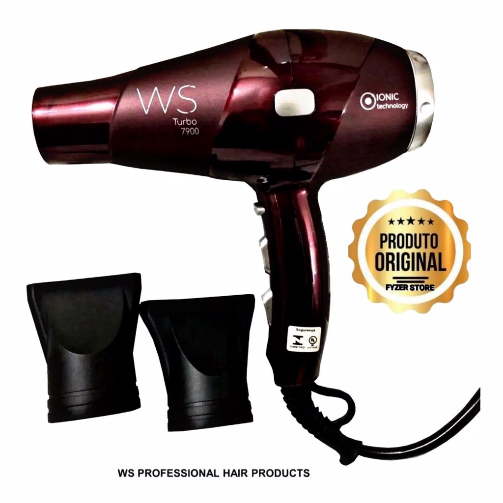 Secador Ws Turbo 7900 Profissional Hair - Original | Shopee Brasil
