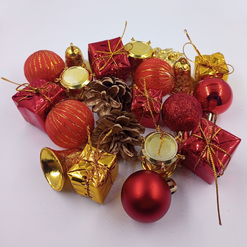 Kit de enfeites para Natal 30 unidades - pendentes natalinos decoração ...