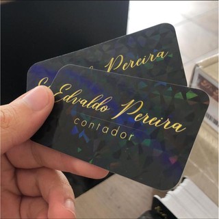 Cartão de Visita Personalizável 9x5cm (1000un), Verniz Localizado