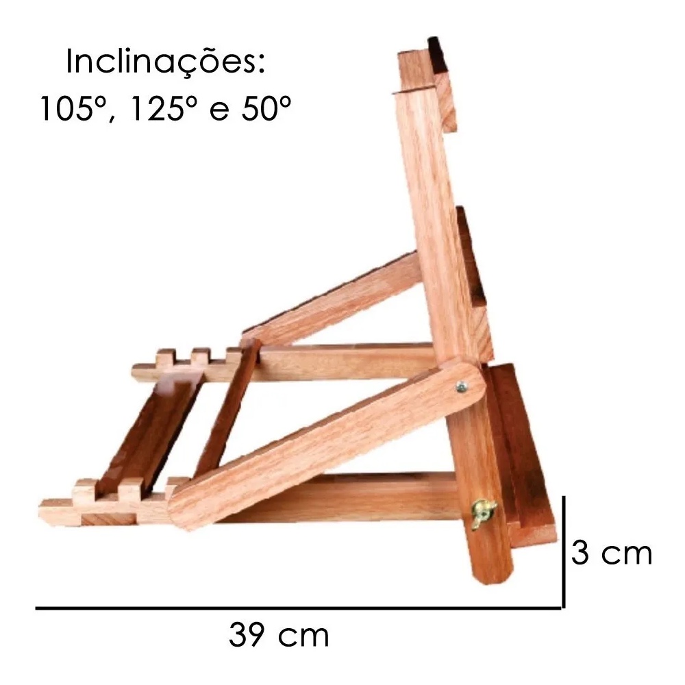 Kit de Pintura com Cavalete Retratil p/ transporte 180X50 + 06