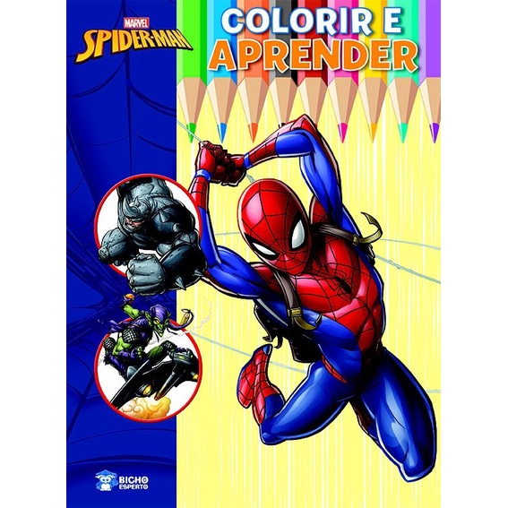 Colorindo Desenho do Homem Aranha Batman Iron Man Infantil Marvel Comics  Cartoons para crianças kids 