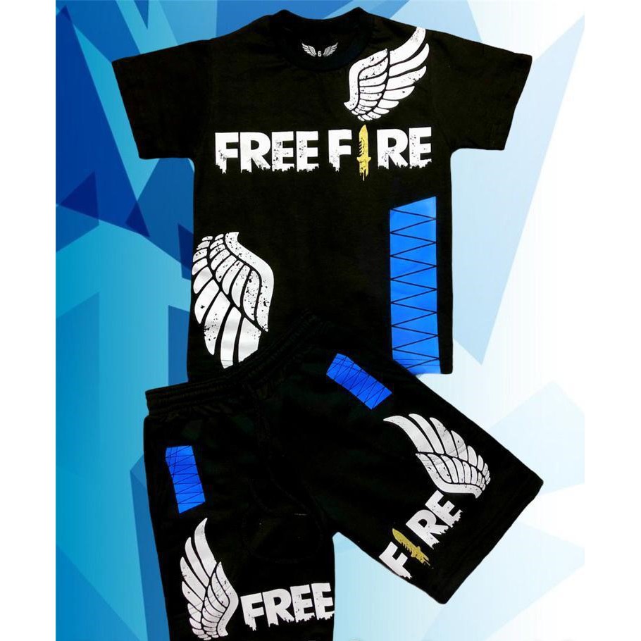 Conjunto Free Fire Juvenil Camiseta Bermuda Roupa Infantil 2023 ...