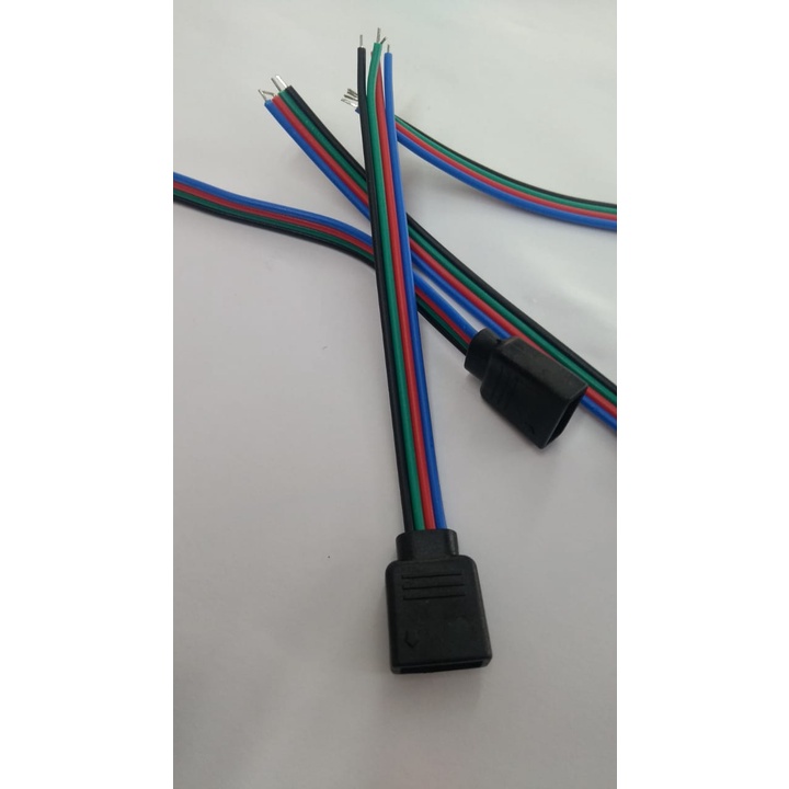 Conector RGB Fêmea 4 vias (Rabicho para soldar) | Shopee Brasil
