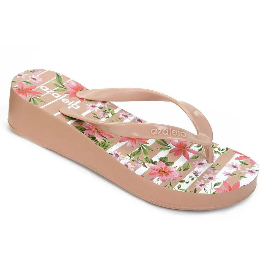 Tamanco Chinelo Azaléia Anabela Plataforma Feminino Adulto