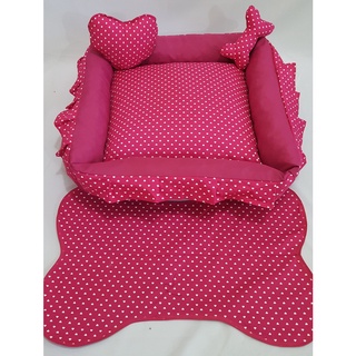 kit caminha Pet com tapete 50x50cm para cachorro gato cama Pet