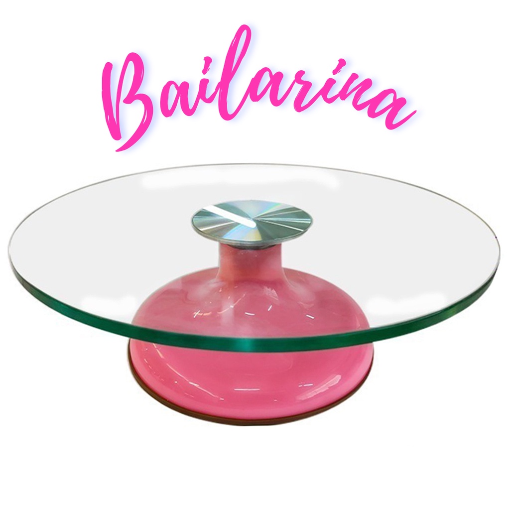 Bailarina Profissional Para Bolo C/ Base Giratória De Vidro 360 ...