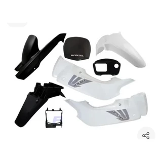 Conjunto Carenagem Adesivado Completo 8 Peças Honda Pop 100