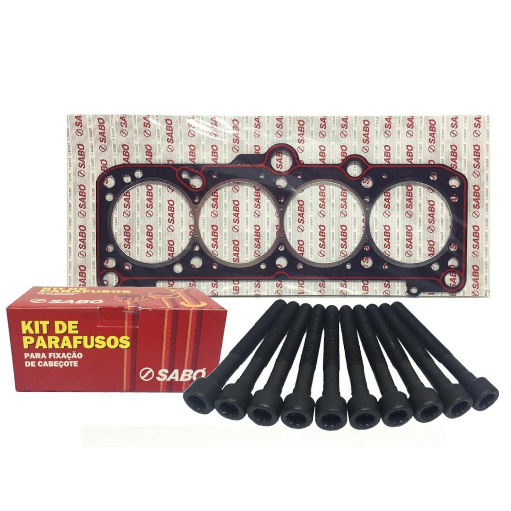 JUNTA DE CABECOTE MOTOR AP 1.6 1.8 SABO + 10 PARAFUSOS | Shopee Brasil