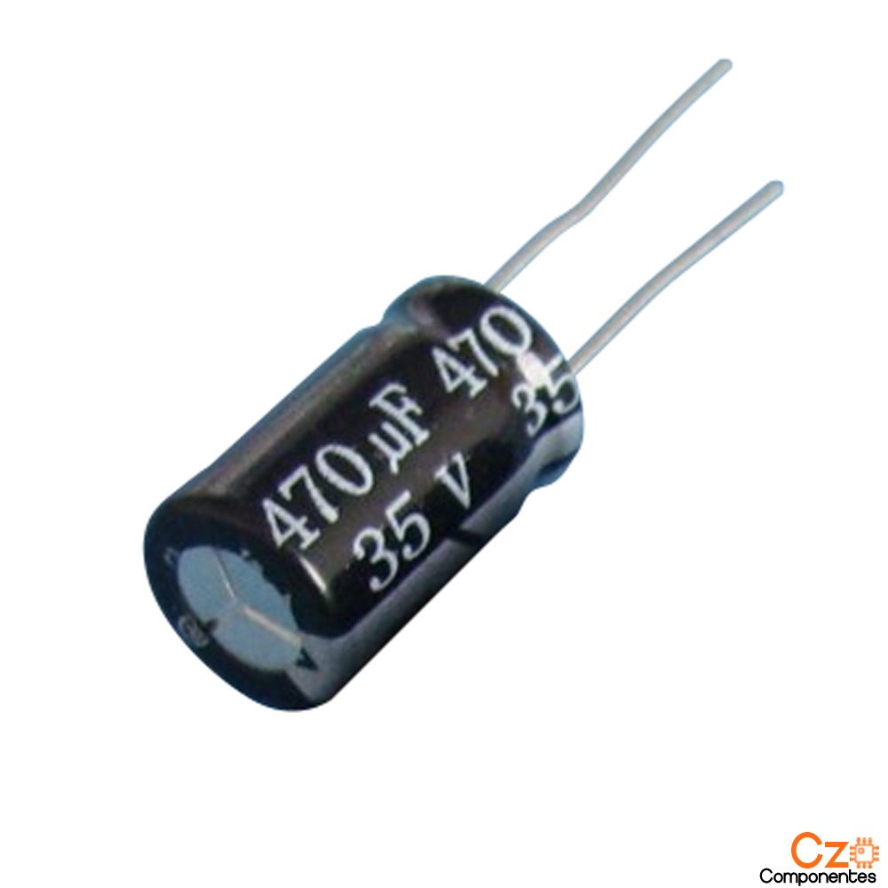 Capacitor 470uf 35v 105ºc 470mf 10x17mm Eletrolítico Shopee Brasil