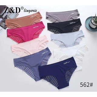 Kit 5 Calcinha Feminino de Renda Sem Costura Z&D 562