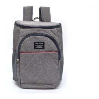 Mochila Cooler Termica para marmita, lanche, almoço, passeio, delivery 13L - Cinza
