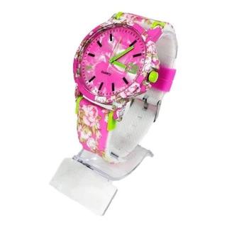Kit 20 Relógios Feminino Silicone Flor Moda Floral Atacado