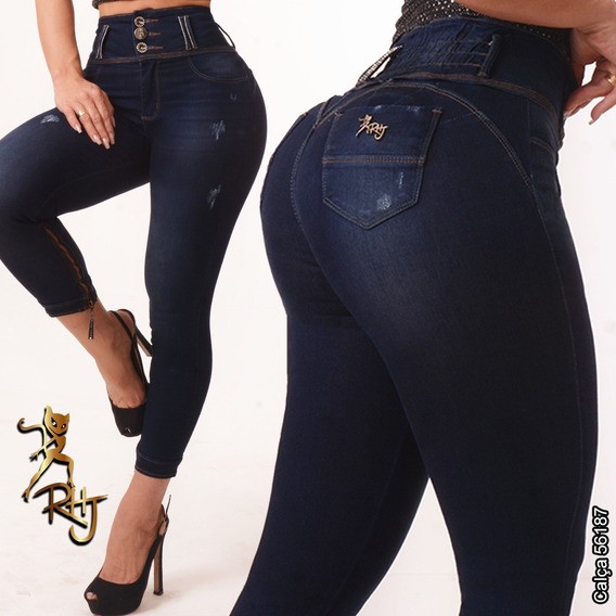 CALÇA CROPPED RHERO JEANS ORIGINAL LEVANTA BUMBUM REF 56187