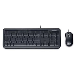 Microsoft Teclado e Mouse com Fio USB Preto - 3J200006